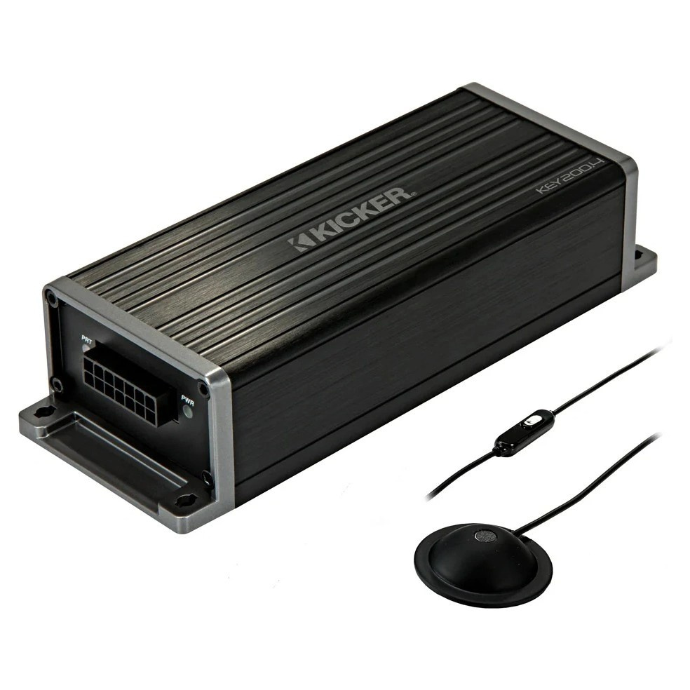 Kicker KEY200.4ISO, 4-kanals Plug & Play DSP-forsterker