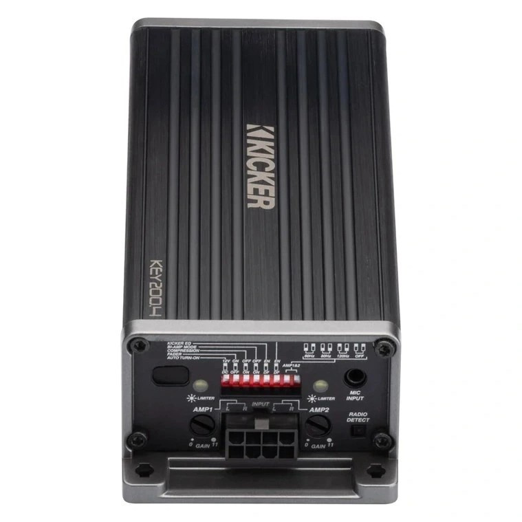 Kicker KEY200.4ISO, 4-kanals Plug & Play DSP-forsterker