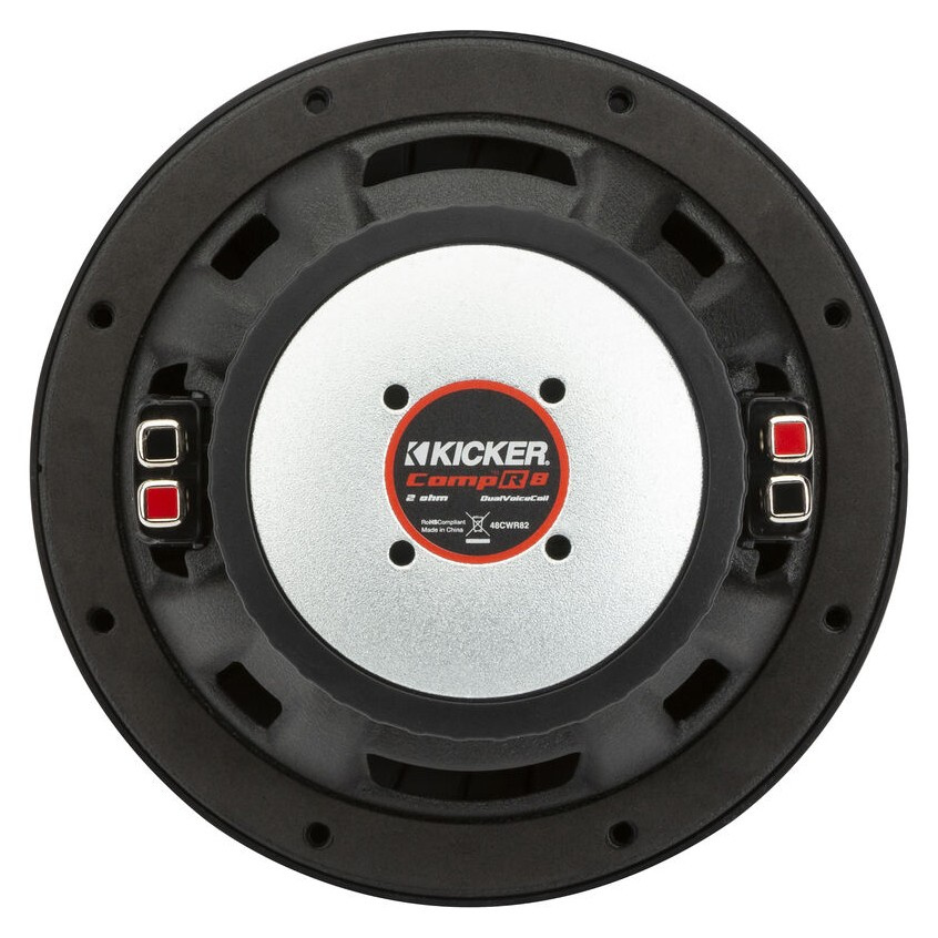 Kicker CompR CWR82, 8-tommer basselement, 2 x 2 ohm
