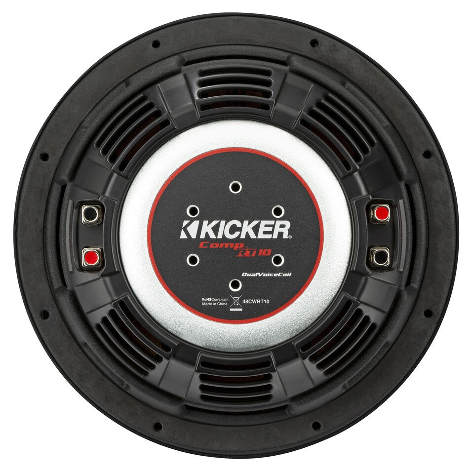 Kicker CompRT CWRT102, 10-tommer basselement, 2 x 2 ohm