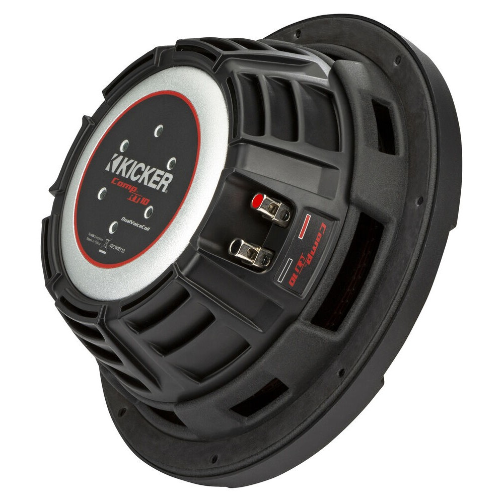 Kicker CompRT CWRT102, 10-tommer basselement, 2 x 2 ohm