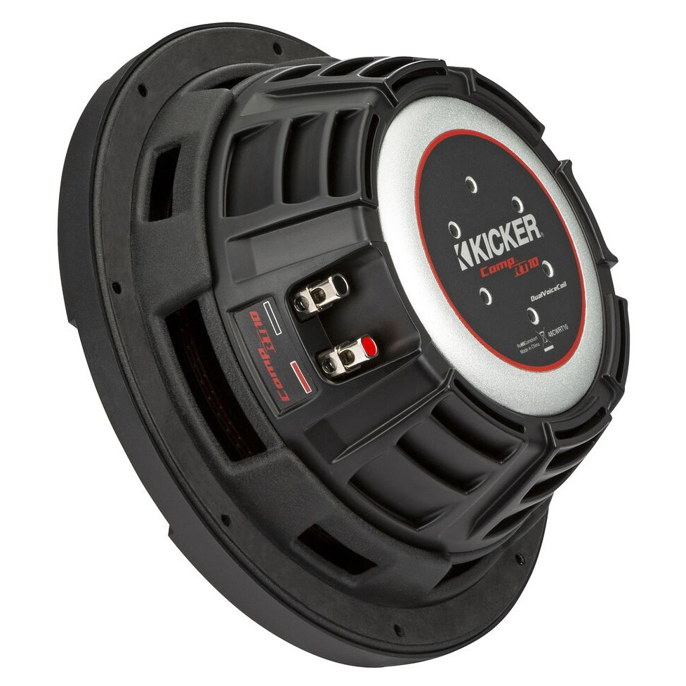 Kicker CompRT CWRT104, 10-tommer basselement, 2 x 4 ohm