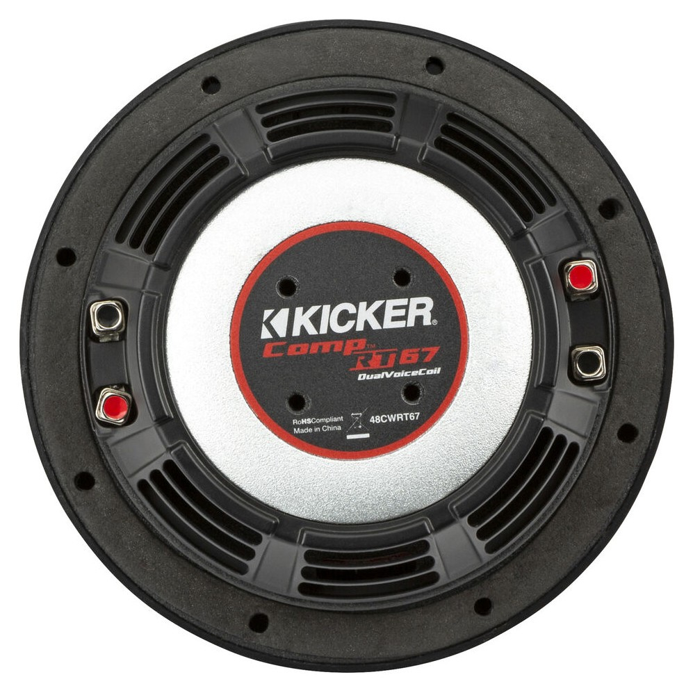 Kicker CompRT CWRT672, 6.75-tommer basselement, 2 x 2 ohm