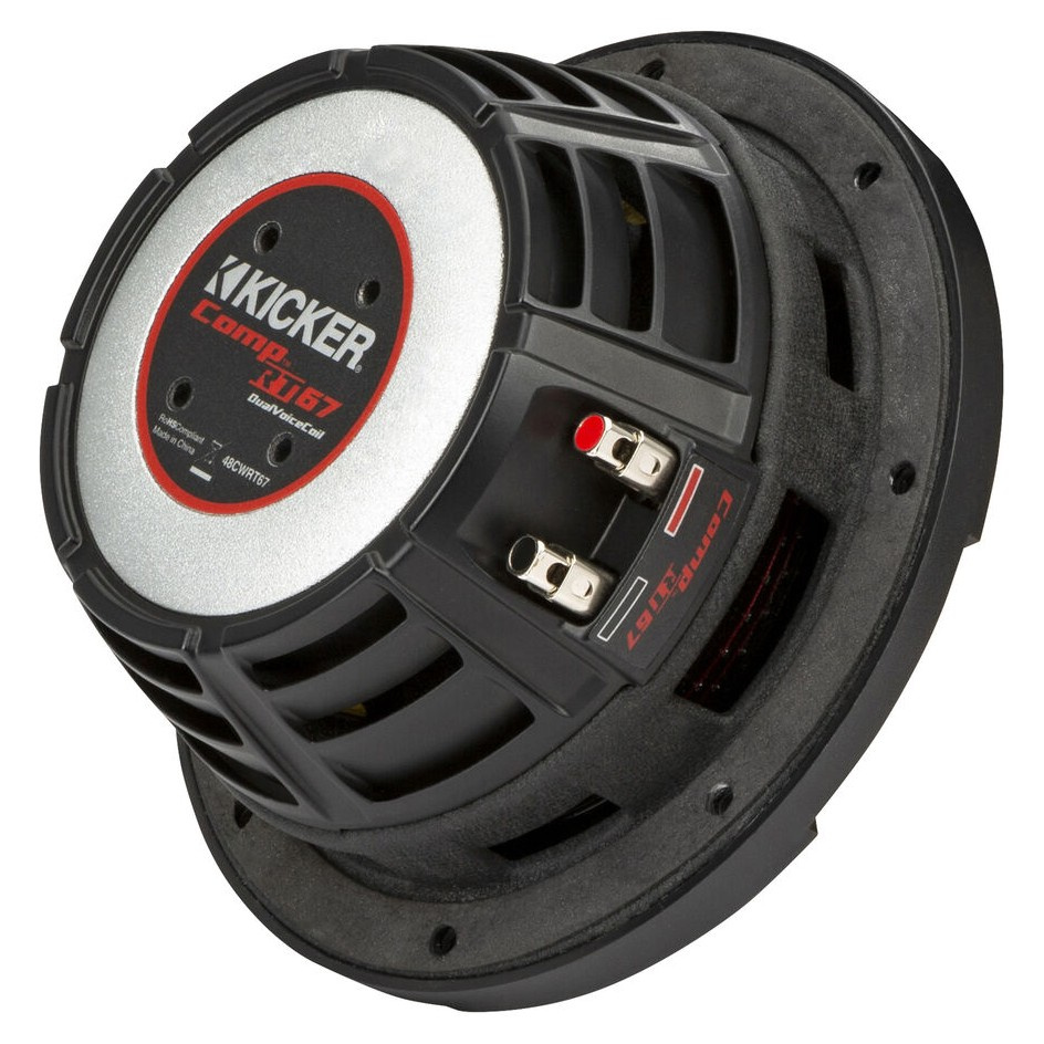 Kicker CompRT CWRT672, 6.75-tommer basselement, 2 x 2 ohm