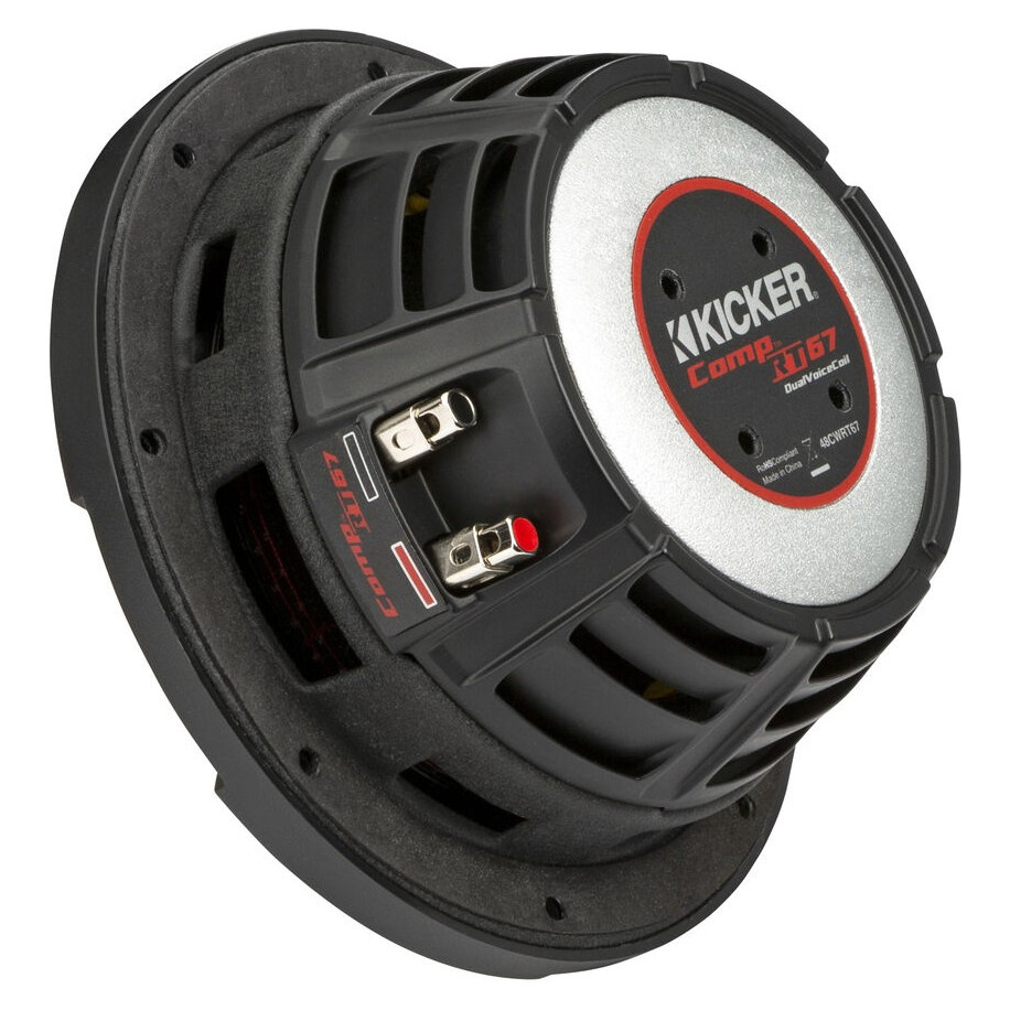 Kicker CompRT CWRT674, 6.75-tommer basselement, 2 x 4 ohm