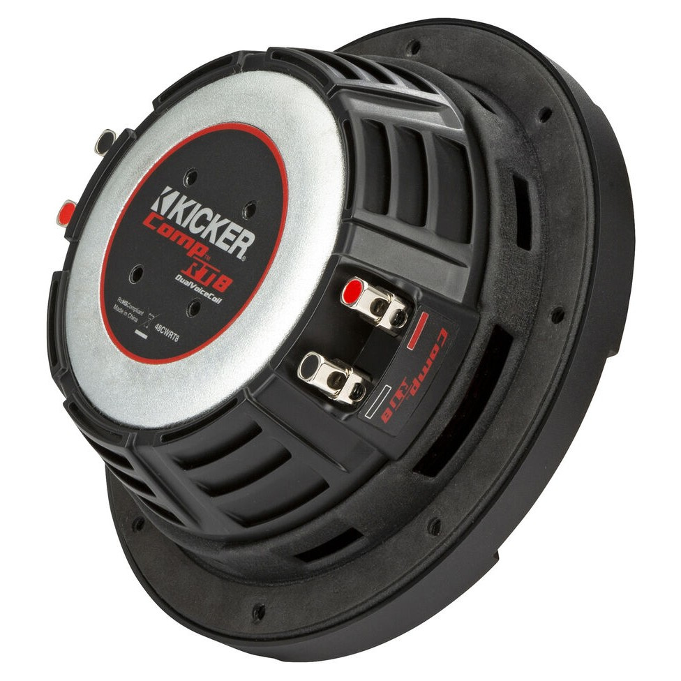 Kicker CompRT CWRT82, 8-tommer basselement, 2 x 2 ohm