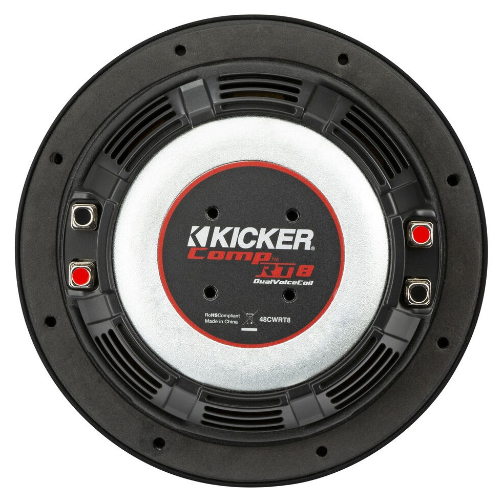 Kicker CompRT CWRT84, 8-tommer basselement, 2 x 4 ohm