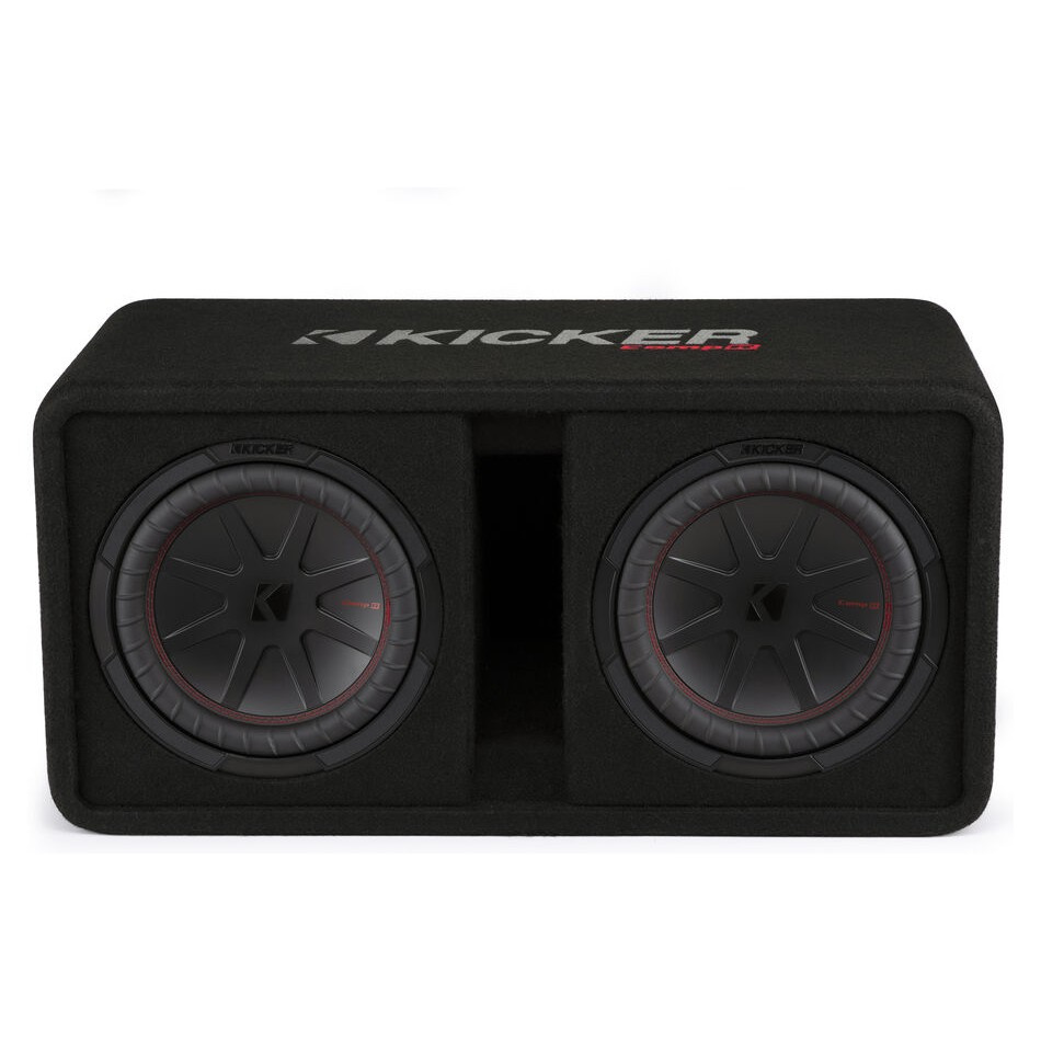 Kicker CompR DCWR102, 2 x 10 tommer basskasse, 2 ohm