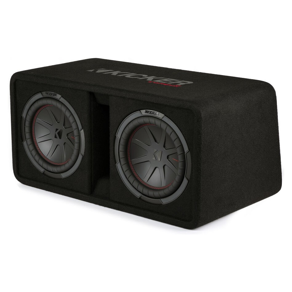 Kicker CompR DCWR102, 2 x 10 tommer basskasse, 2 ohm