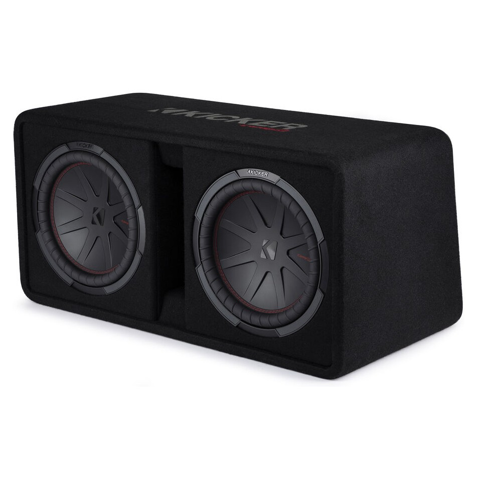 Kicker CompR DCWR122, 2 x 12 tommer basskasse, 2 ohm