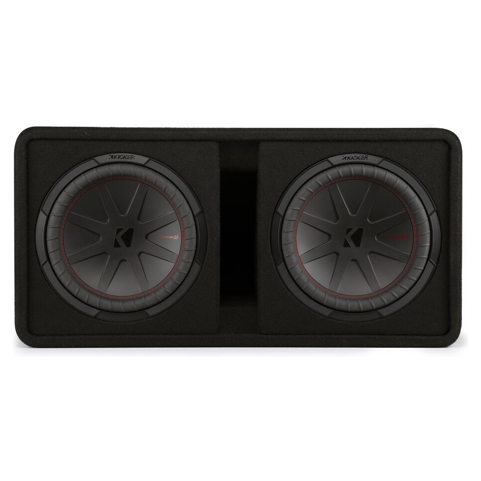 Kicker CompR DCWR122, 2 x 12 tommer basskasse, 2 ohm
