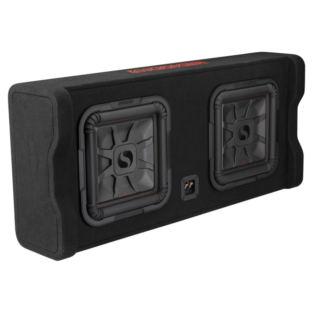 Kicker Solo-Baric DL7TDF122, 2 x 12 tommer basskasse, 2 ohm