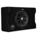 Kicker KickPack KKPDF212, basspakke med lukket nedovervendt 12-tommers basskasse, forsterker og kabler Kicker KickPack KKPDF212, basspakke med lukket nedovervendt 12-tommers basskasse, forsterker og kabler