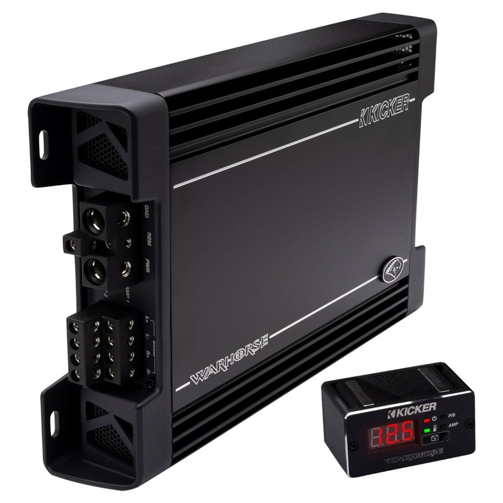 Kicker Warhorse WXA1000.4, kraftig 4-kanals forsterker
