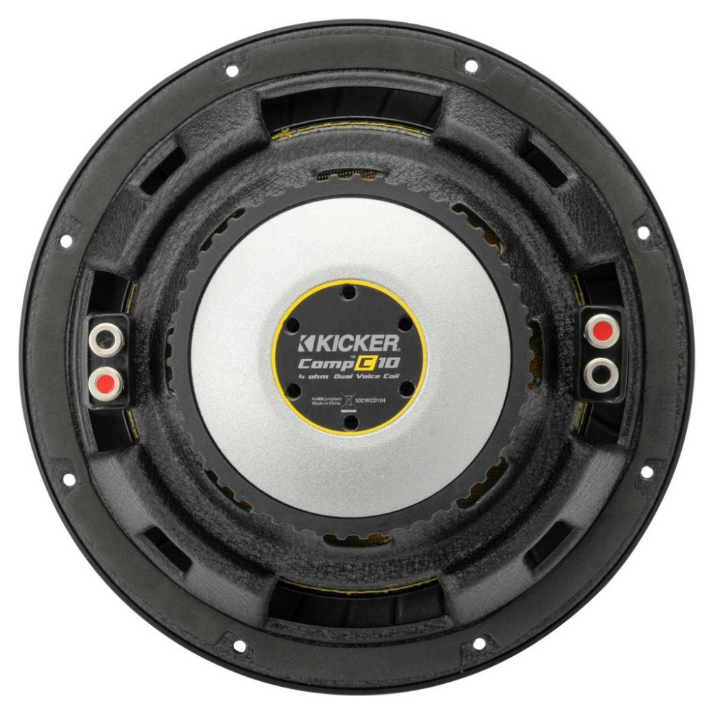 Kicker CompC CWCD104, 10-tommers basselement, 2x4 ohm