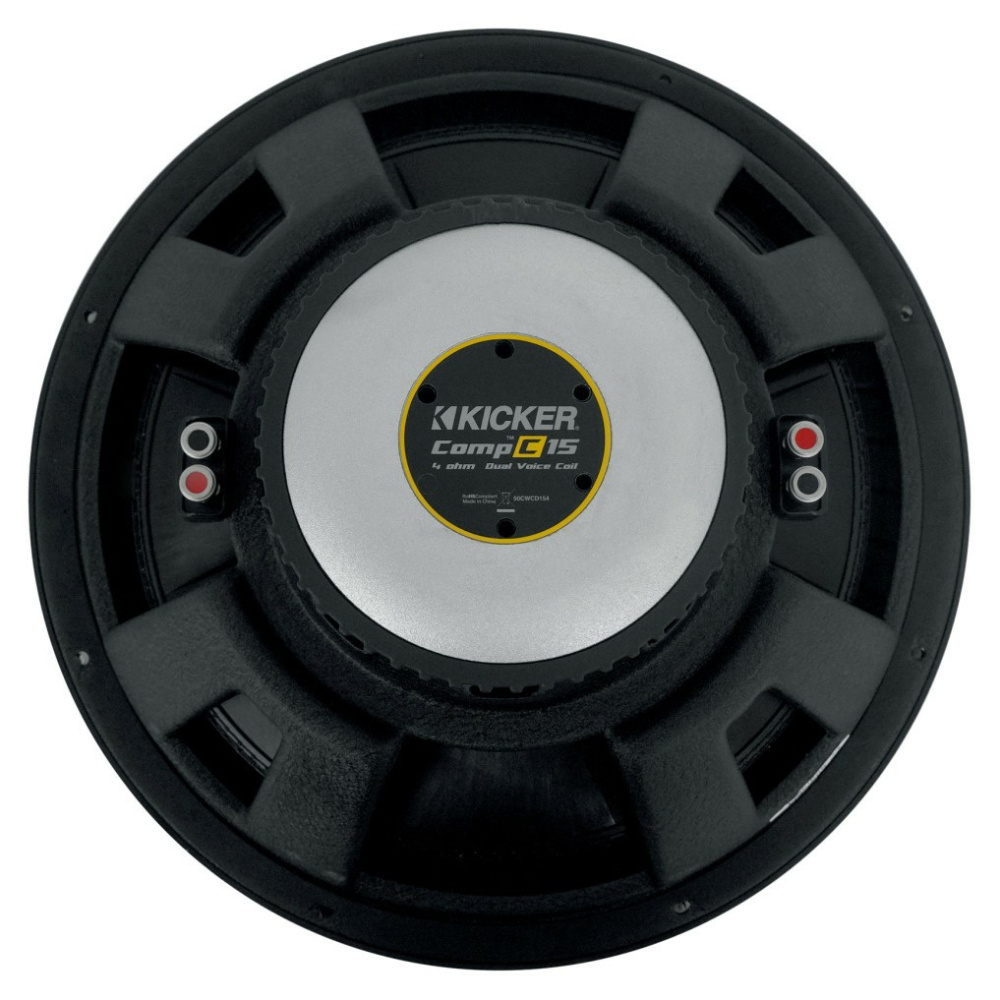 Kicker CompC CWCD154, 15-tommers basselement, 2x4 ohm