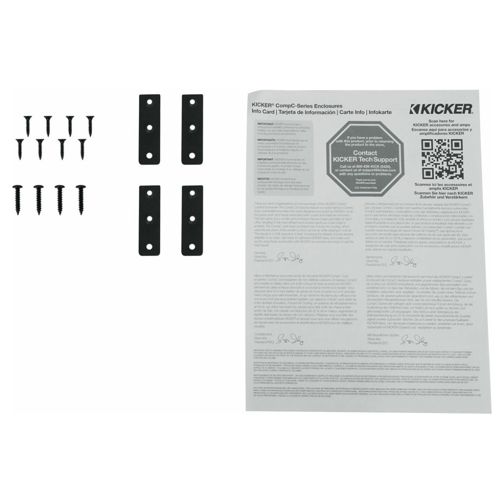 Kicker CompC DCWC122, portet basskasse 2x12 tommer, 2 ohm