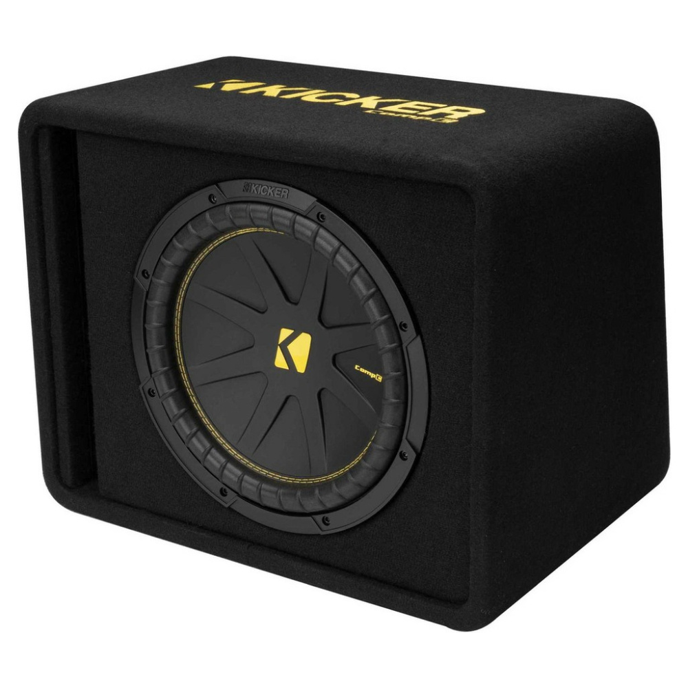 Kicker CompC VCWC122, bassrefleks-subwooferkasse 1x12 tommer, 2 ohm