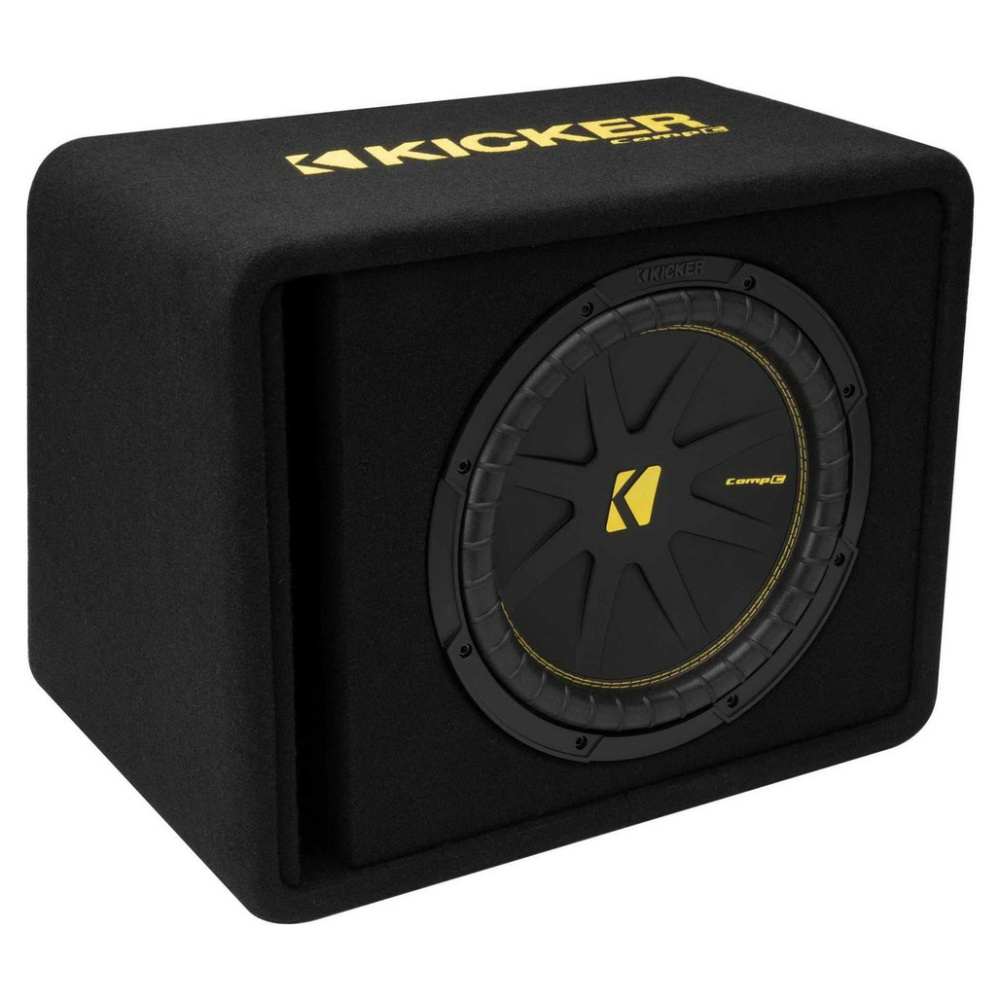 Kicker CompC VCWC122, bassrefleks-subwooferkasse 1x12 tommer, 2 ohm