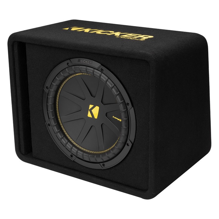 Kicker CompC VCWC124, bassrefleks-basskasse 1x12 tommer, 4 ohm