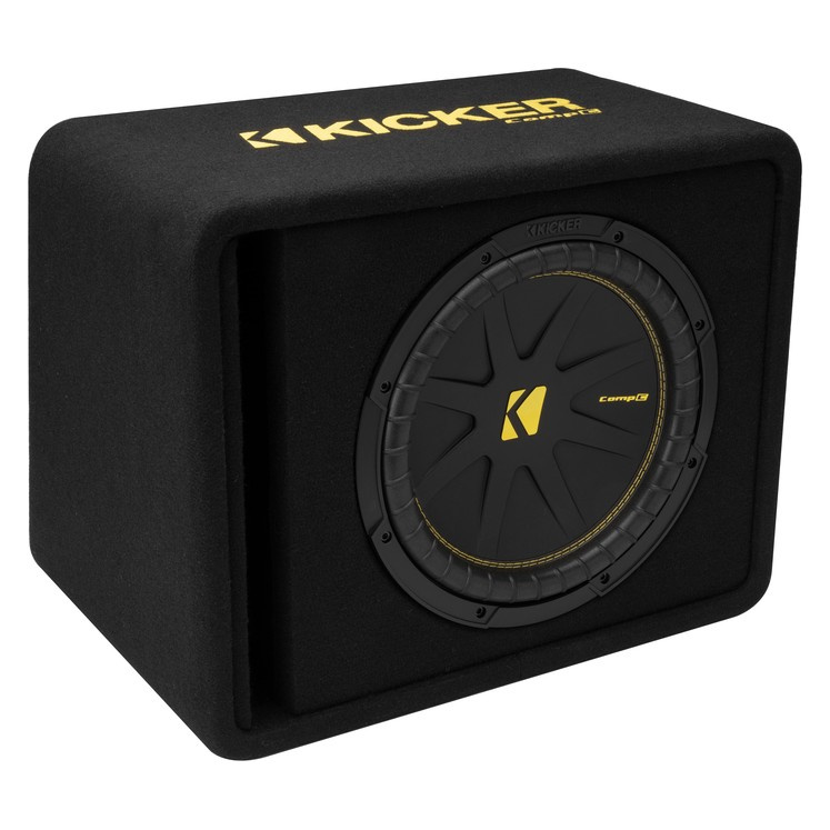 Kicker CompC VCWC124, bassrefleks-basskasse 1x12 tommer, 4 ohm