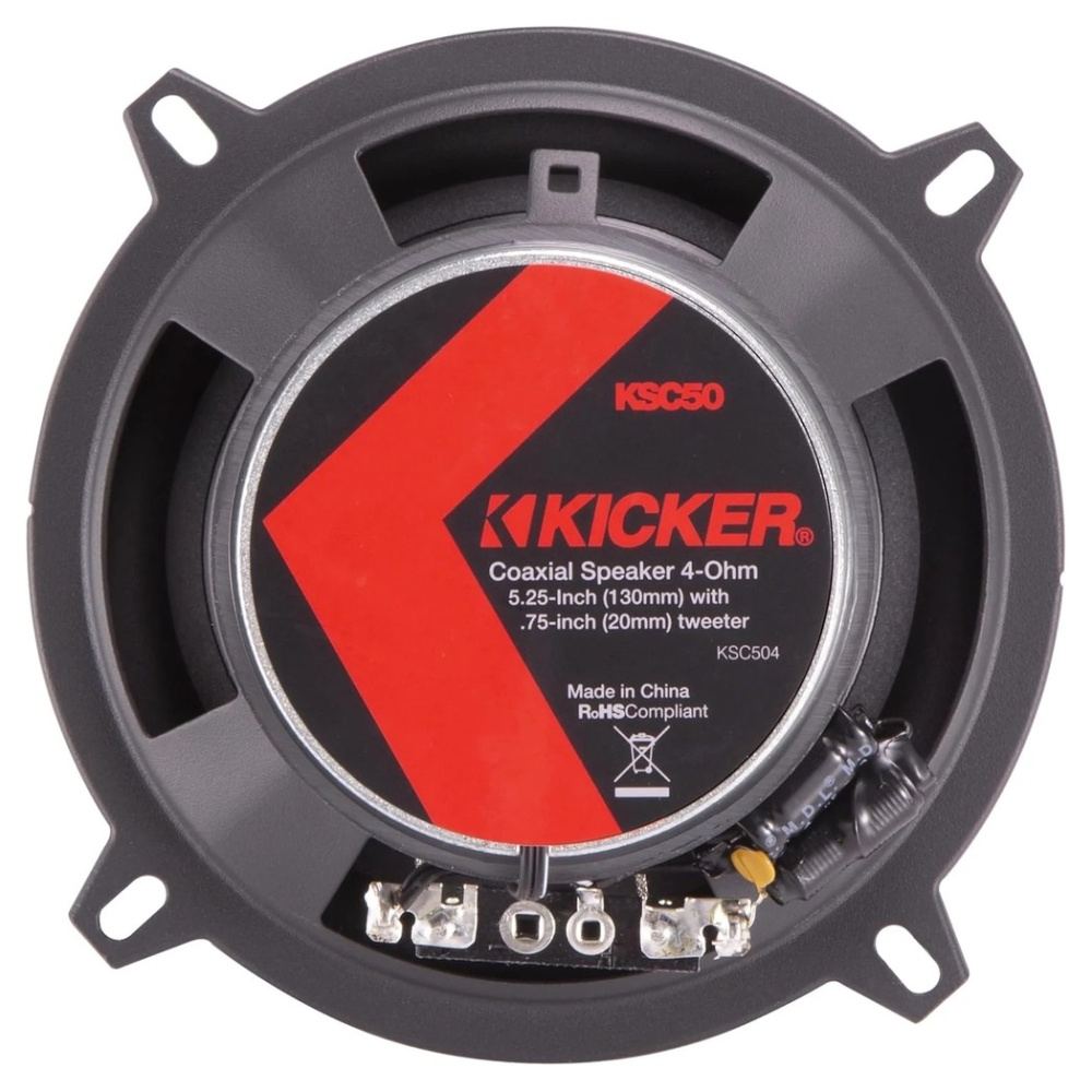 Kicker KSC504, 5.25-tommers koaksialhøyttalere, par