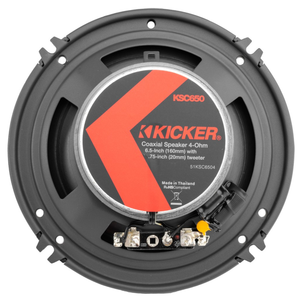 Kicker KSC6504, 6.5-tommers koaksialhøyttalere, par