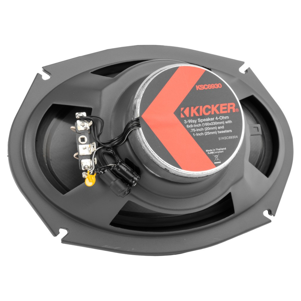 Kicker KSC69304, 6x9-tommers 3-veis koaksialhøyttalere, par