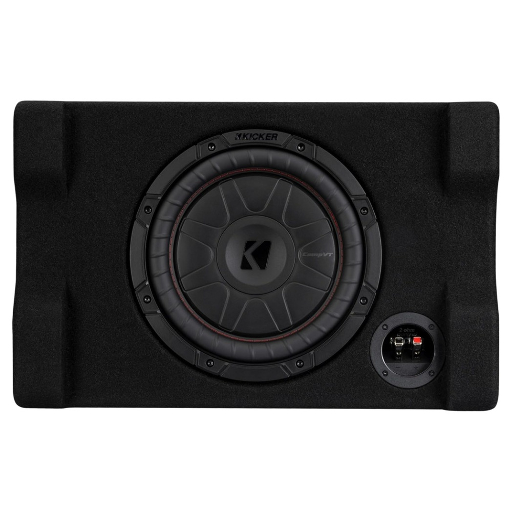 Kicker CompVT CVTDF102, 10-tommers nedovervendt subwooferkasse, 2 ohm