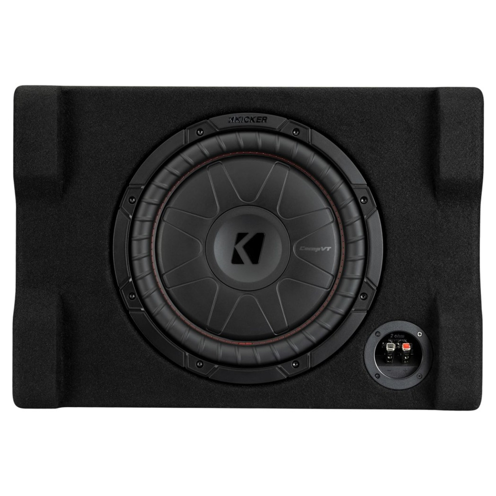 Kicker CompVT CVTDF122, 12-tommers nedovervendt subwooferkasse, 2 ohm