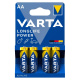 Varta Longlife Power AA, alkaliske batterier 4-pack Varta Longlife Power AA, alkaliske batterier 4-pack