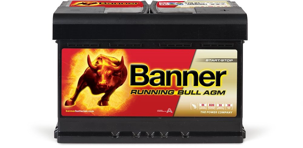 Banner Running Bull AGM 720A 70Ah, startbatteri