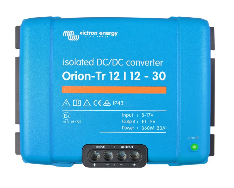 Victron Orion-Tr DC-DC-omformer, 12V inn 12V ut, isolert 30A