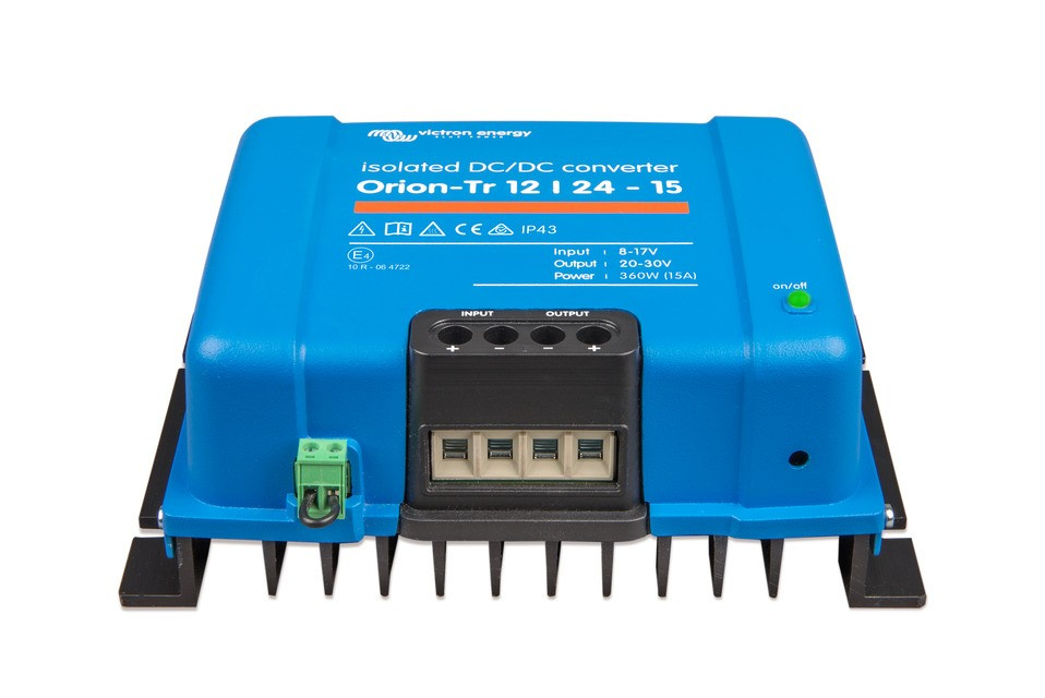 Victron Orion-Tr DC-DC-omformer, 12V inn 24V ut, isolert 15A