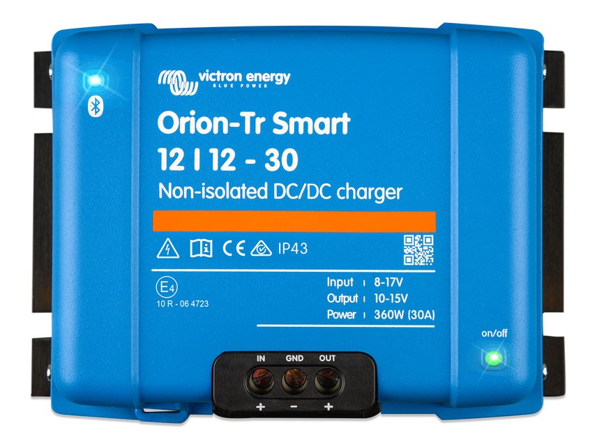Victron Orion-Tr Smart DC-DC-lader, 12V inn 12V ut, uisolert 30A