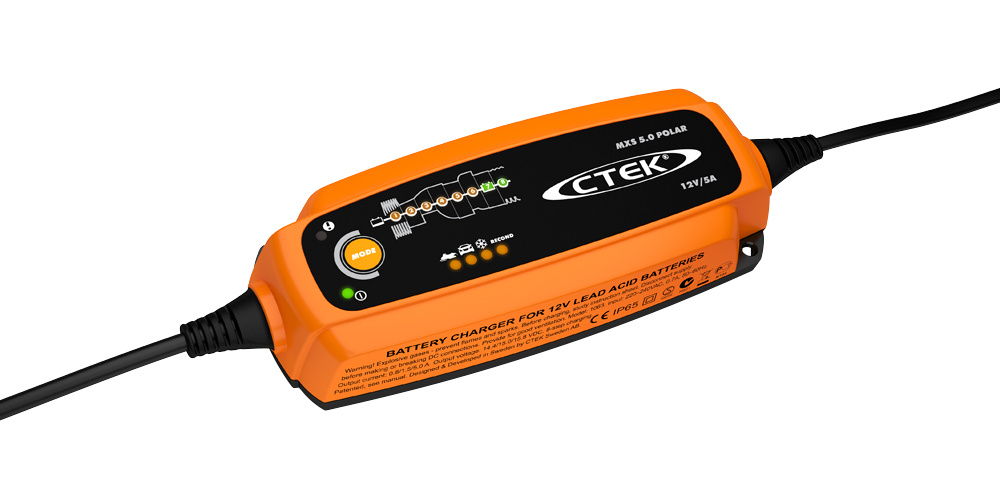 CTEK MXS 5.0 Polar Edition, batterilader tilpasset kaldt klima