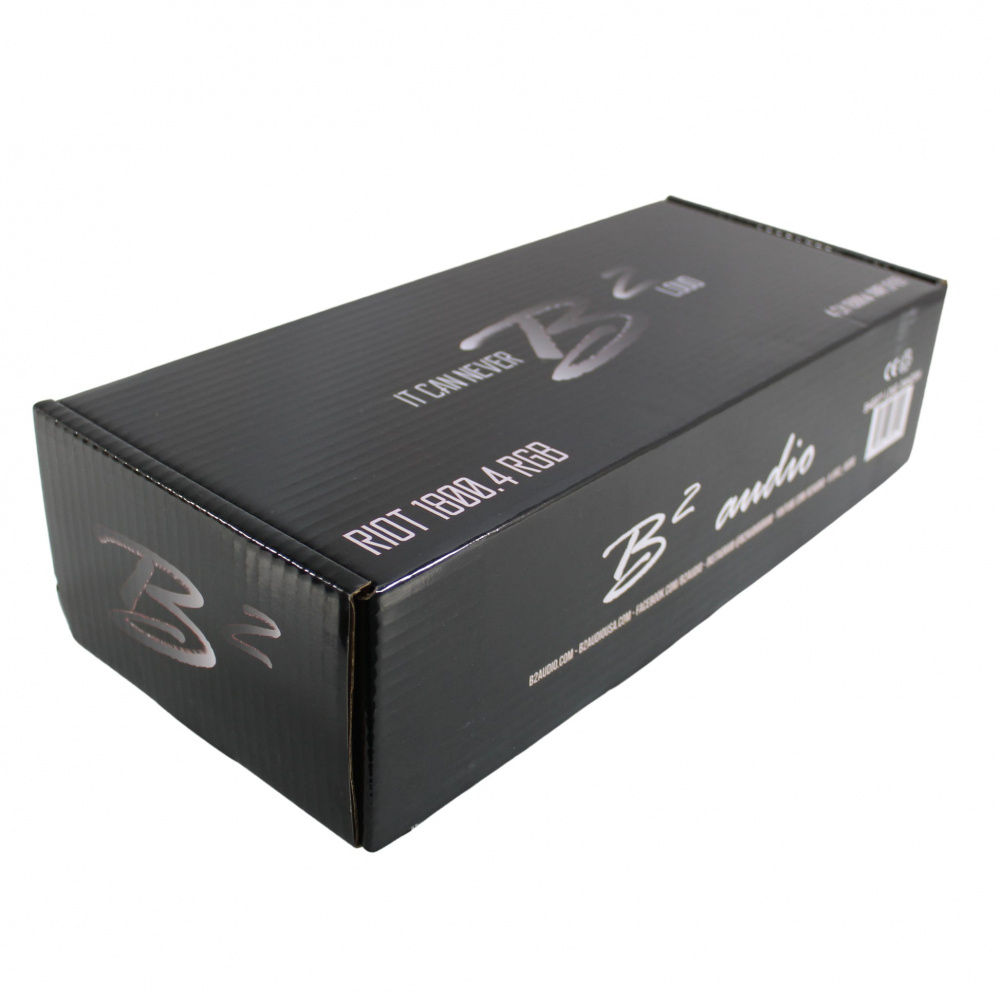 B2 Audio RIOT 1800.4 RGB, firekanals forsterker med RGB-belysning