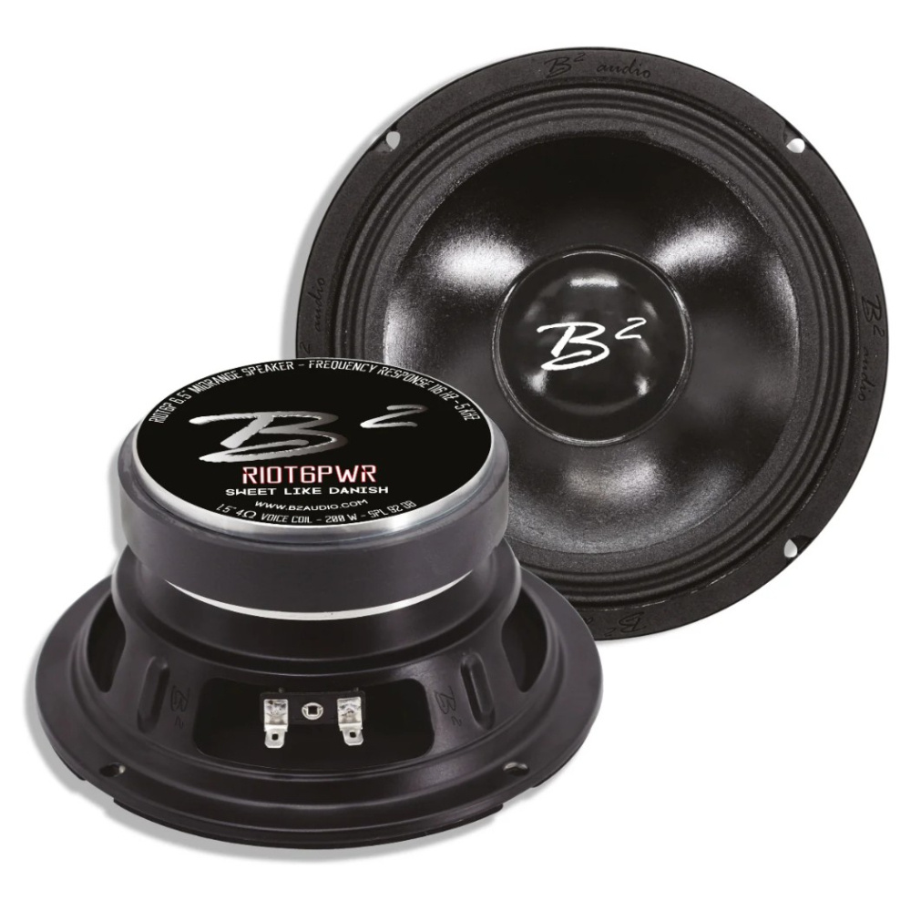 B2 Audio RIOT6PWR, 6.5 tommer midbass/mellomtone, par