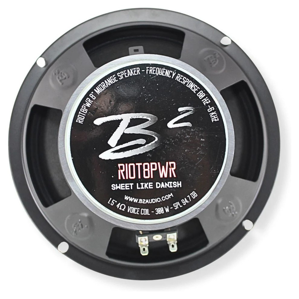 B2 Audio RIOT8PWR, 8-tommers mellomtone/midbass, par
