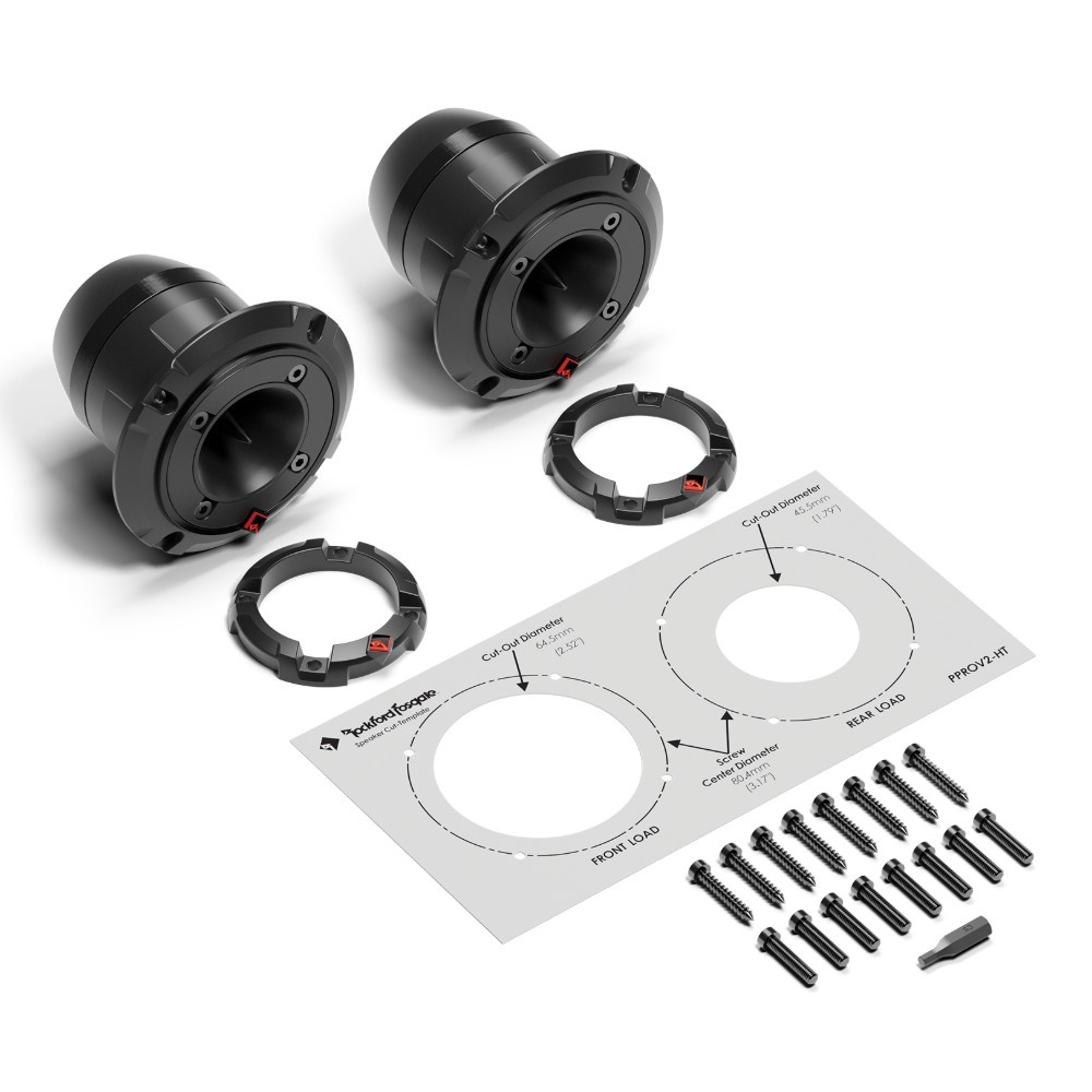 Rockford Fosgate Punch Pro PPROV2-HT, kompakte horndiskanter, par