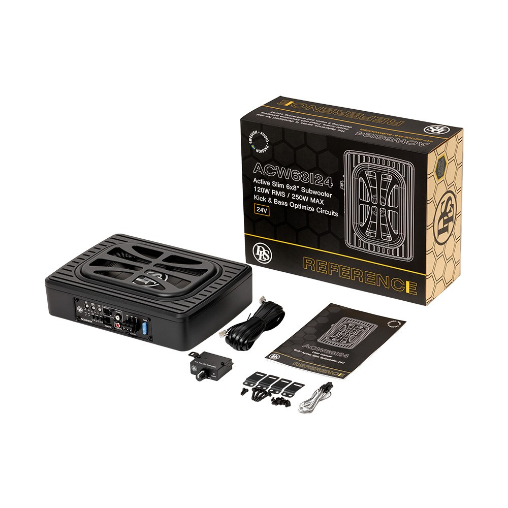 DLS ACW68i24, kompakt undersetebass til 24 Volt