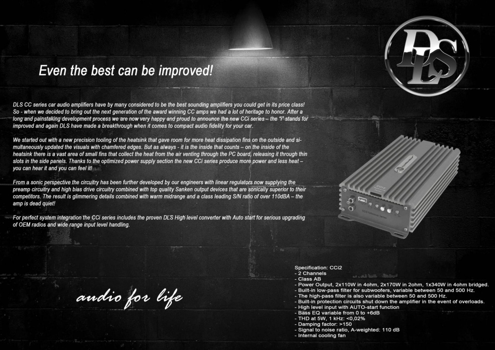 DLS Reference CCi-2, tokanals forsterker