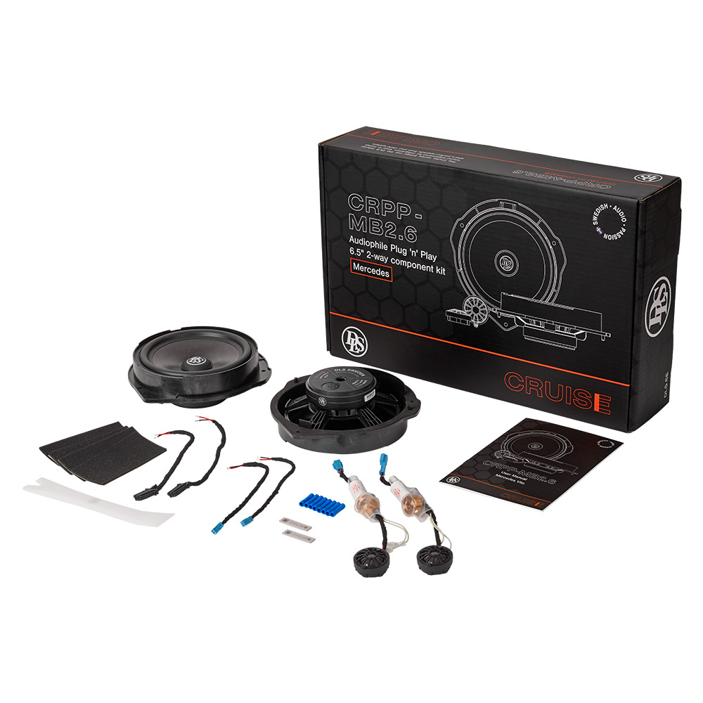 DLS Cruise CRPP-MB2.6, modelltilpasset høyttalersett til Vito/eVito/EQV 2014-