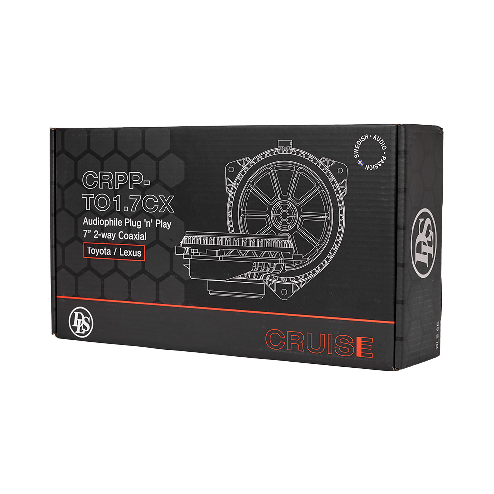 DLS Cruise CRPP-TO1.7CX, modeltilpasset koaksialhøyttaler til Toyota, Lexus & mange flere