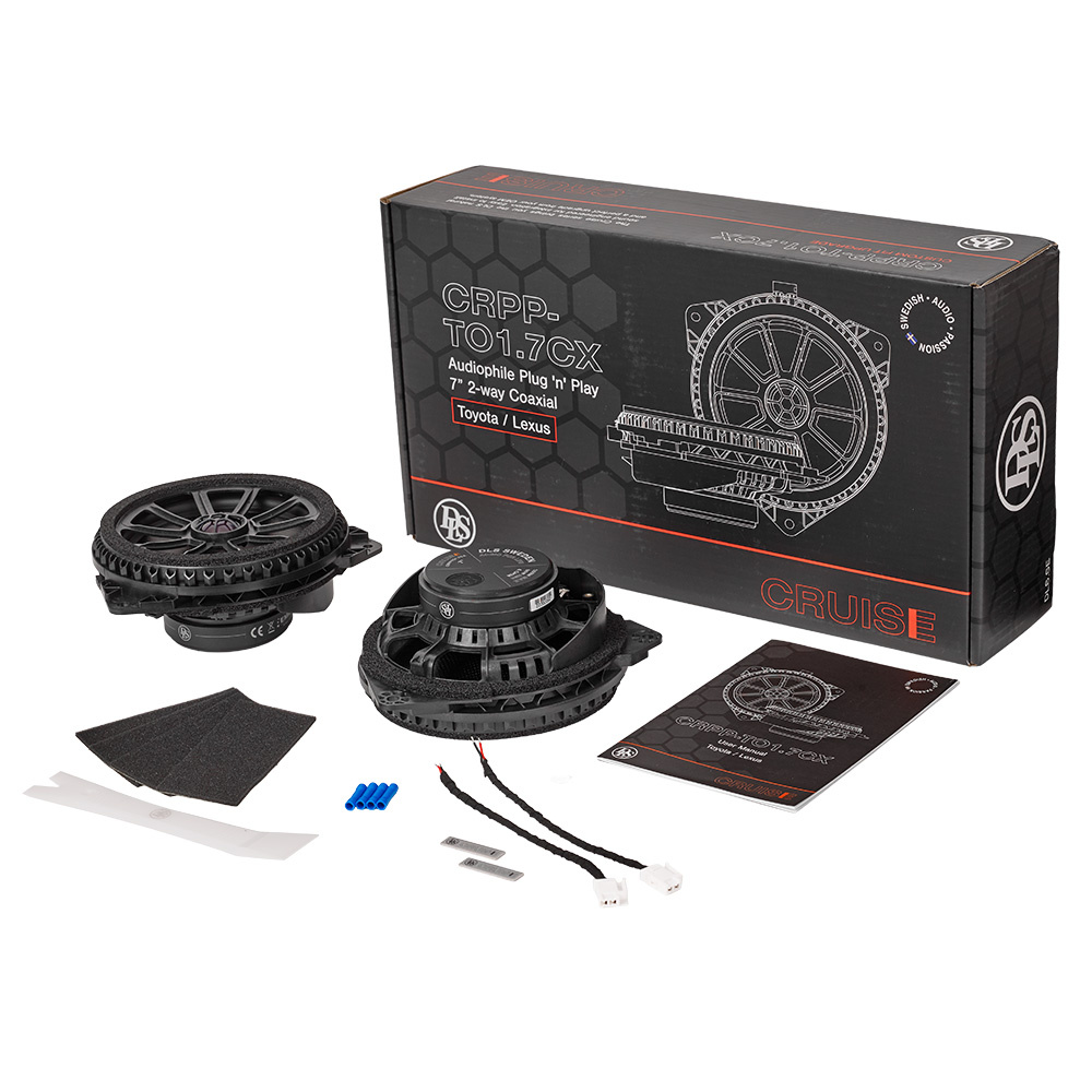 DLS Cruise CRPP-TO1.7CX, modeltilpasset koaksialhøyttaler til Toyota, Lexus & mange flere