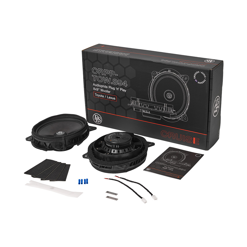 DLS Cruise CRPP-TOW.894, modellanpasset bass/mellomtone til Toyota & Lexus