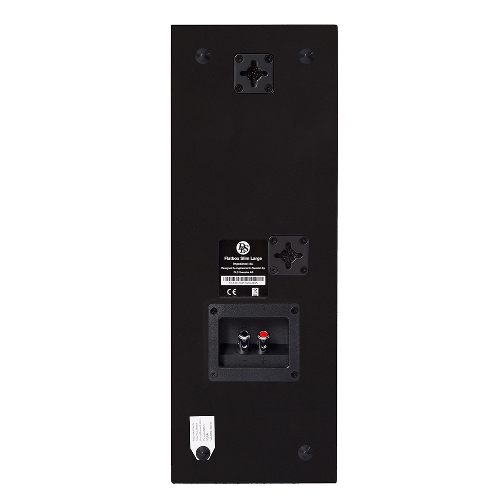 DLS Flatbox Slim Large vegghøyttaler i matt svart, stykk