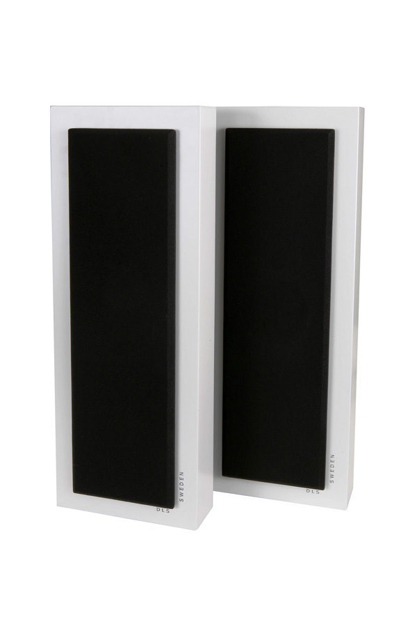 DLS Flatbox Slim Large vegghøyttaler i hvit, stykk