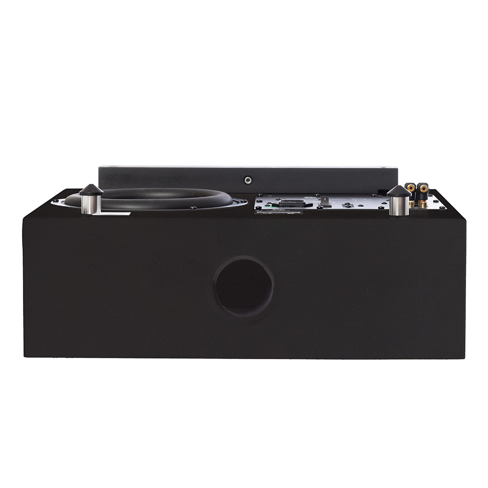 DLS Flatsub Midi vegghengbar aktiv subwoofer, matt svart