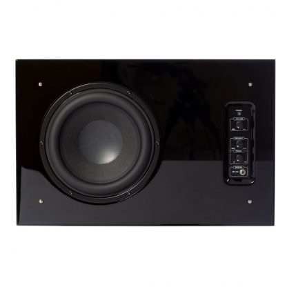 DLS Flatsub 8.2 vegghengbar aktiv subwoofer, pianosvart